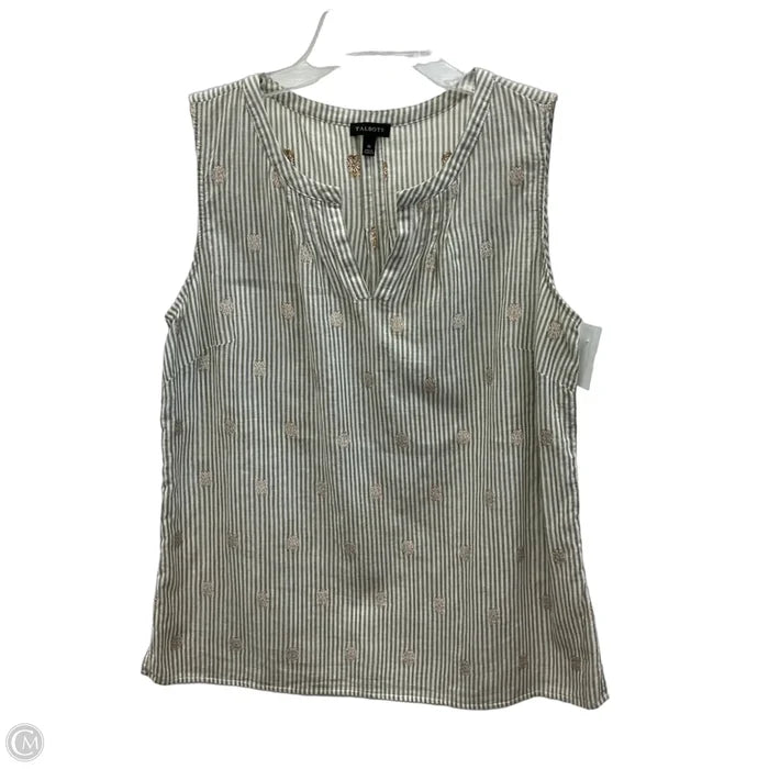 Top Sleeveless By Talbots In Beige, Size: M
