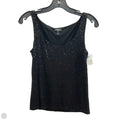 Top Sleeveless By Talbots In Black & Blue, Size: L