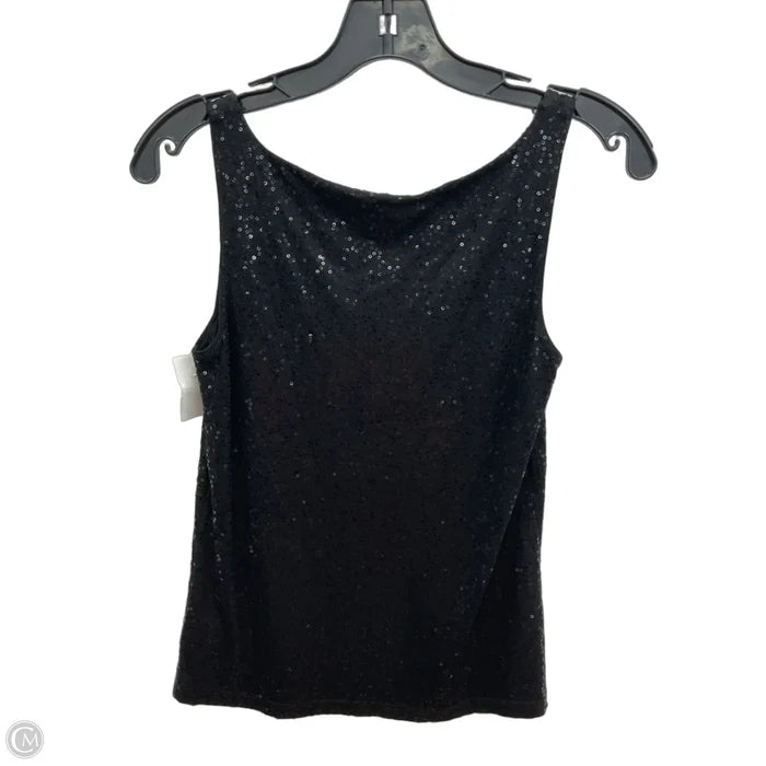 Top Sleeveless By Talbots In Black & Blue, Size: L