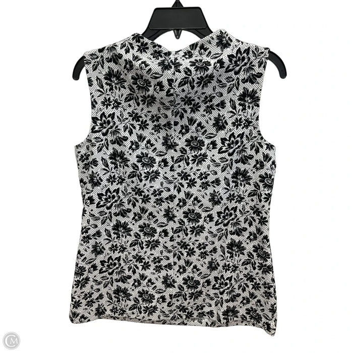 Top Sleeveless By Talbots In Floral Print, Size: S