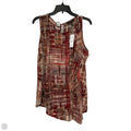 Top Sleeveless By White House Black Market In Plaid Pattern, Size: L