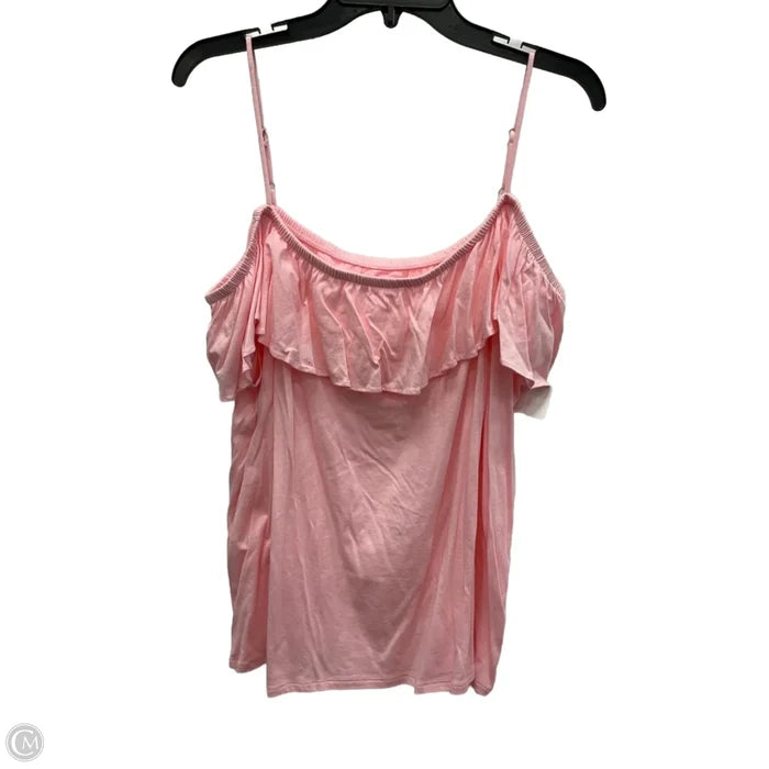 Top Sleeveless Designer By Lilly Pulitzer In Pink, Size: Xl
