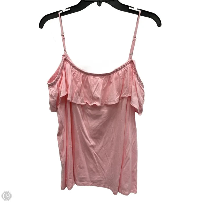 Top Sleeveless Designer By Lilly Pulitzer In Pink, Size: Xl