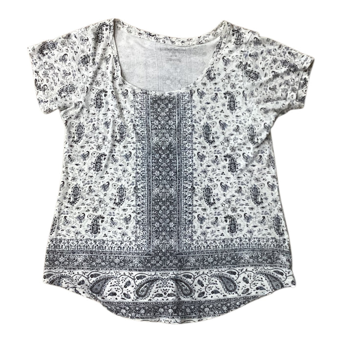 Top Ss By Lucky Brand In Black & Grey, Size:M