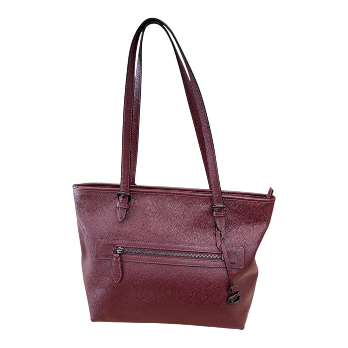 Tote Designer By Coach In Maroon, Size:Medium