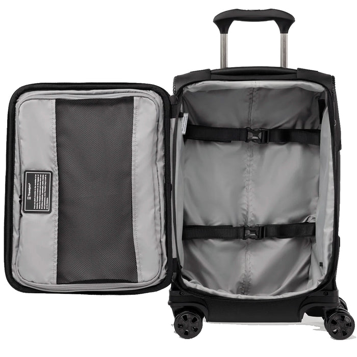 Travelpro Crew Classic Carry On Spinner - interior tie down straps