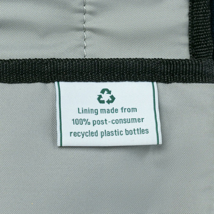 Travelpro Crew Classic Rolling Underseat Carry On - recycled material label