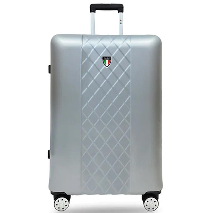 Tucci Borsetta T0330 ABS 28" Spinner - silver/white