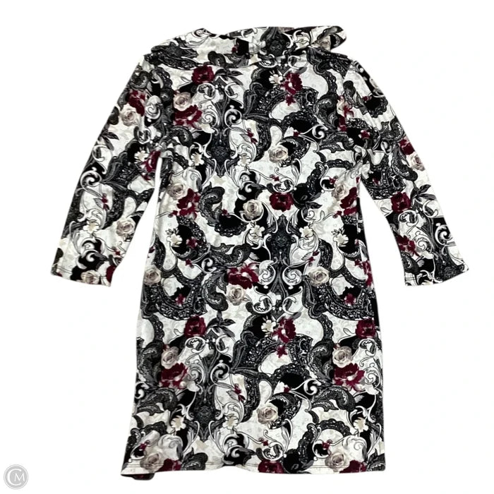 Tunic 3/4 Sleeve By White House Black Market In Floral Print, Size: Xs