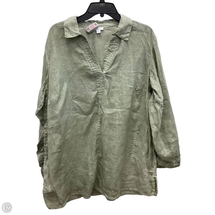 Tunic Long Sleeve By J. Jill In Green, Size: Xl