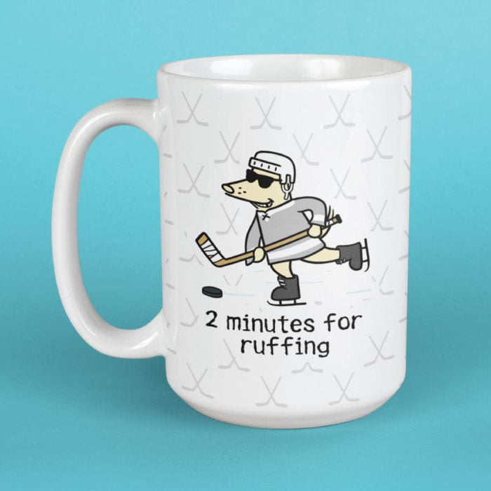 Two Minutes for Ruffing - Large Coffee Mug