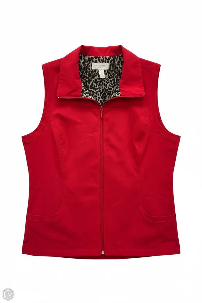 Vest Other By Chicos In Red, Size: Xl