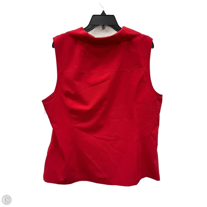 Vest Other By Chicos In Red, Size: Xl
