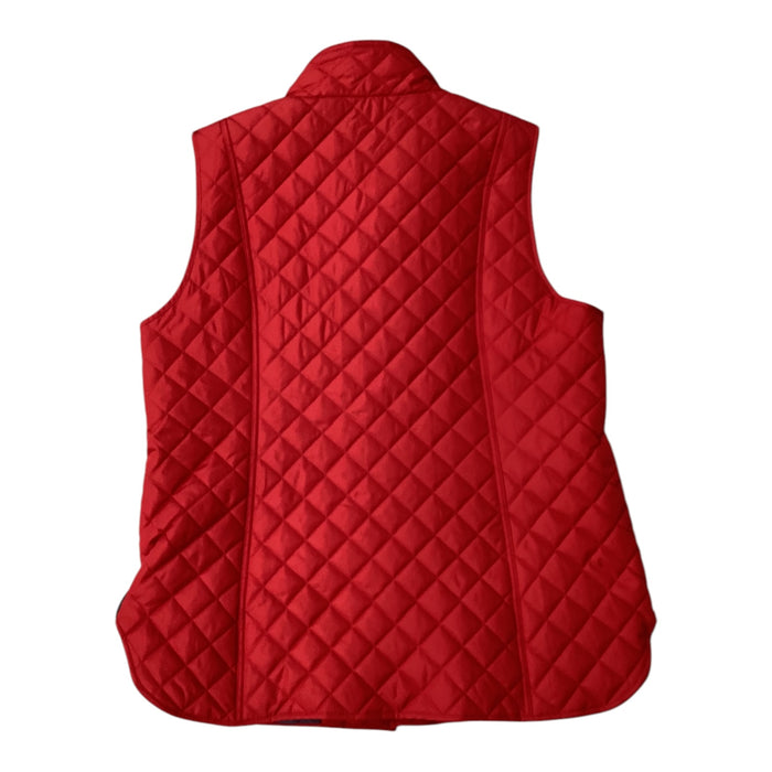 Vest Puffer & Quilted By Tommy Hilfiger In Red, Size: 2x