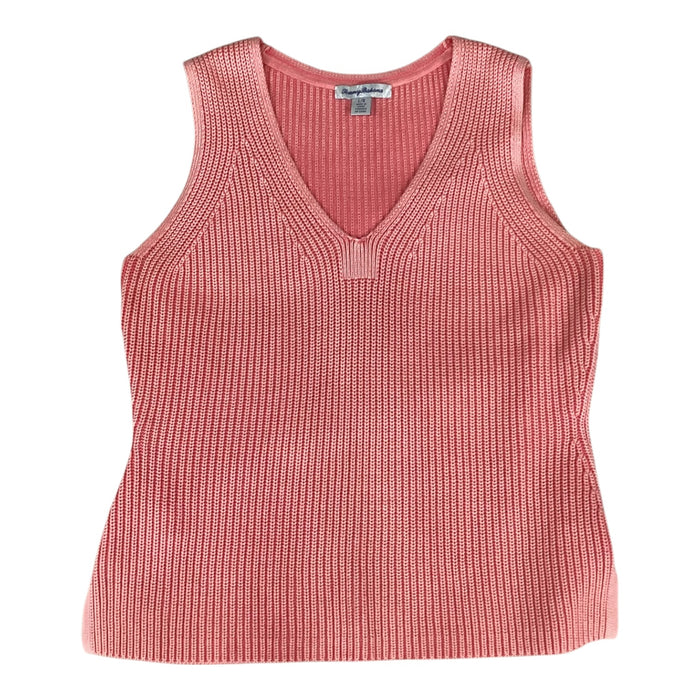 Vest Sweater By Tommy Bahama In Coral, Size:L