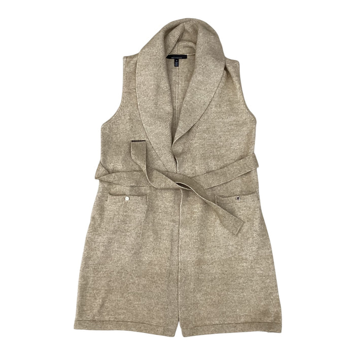 Vest Sweater By White House Black Market In Tan, Size:M