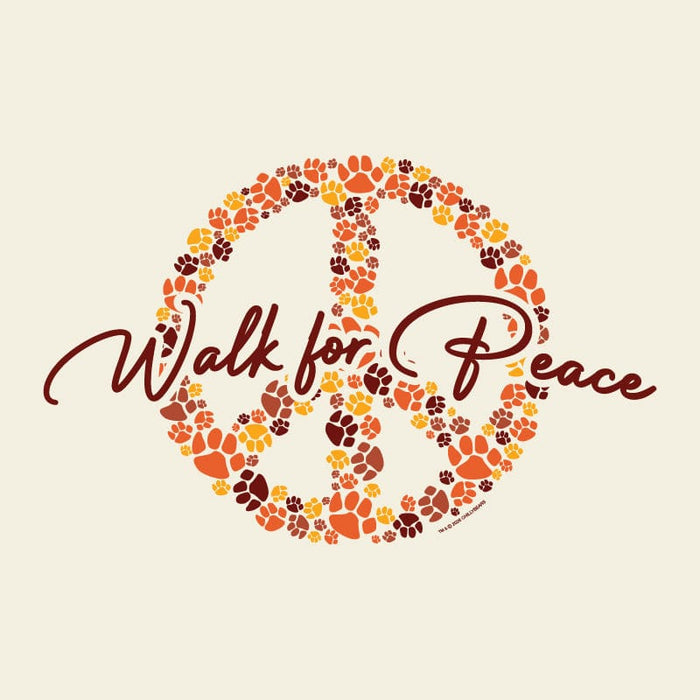 Walk for Peace Paws - Ladies T-Shirt V-Neck