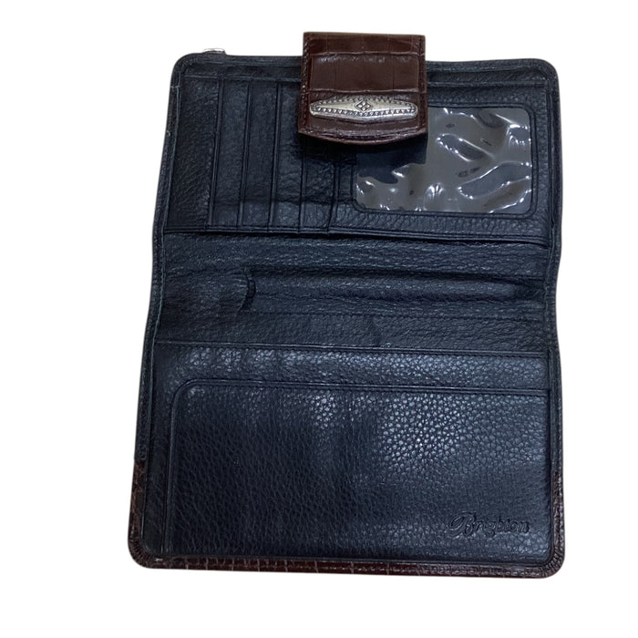 Wallet By Brighton In Black & Brown, Size:Small