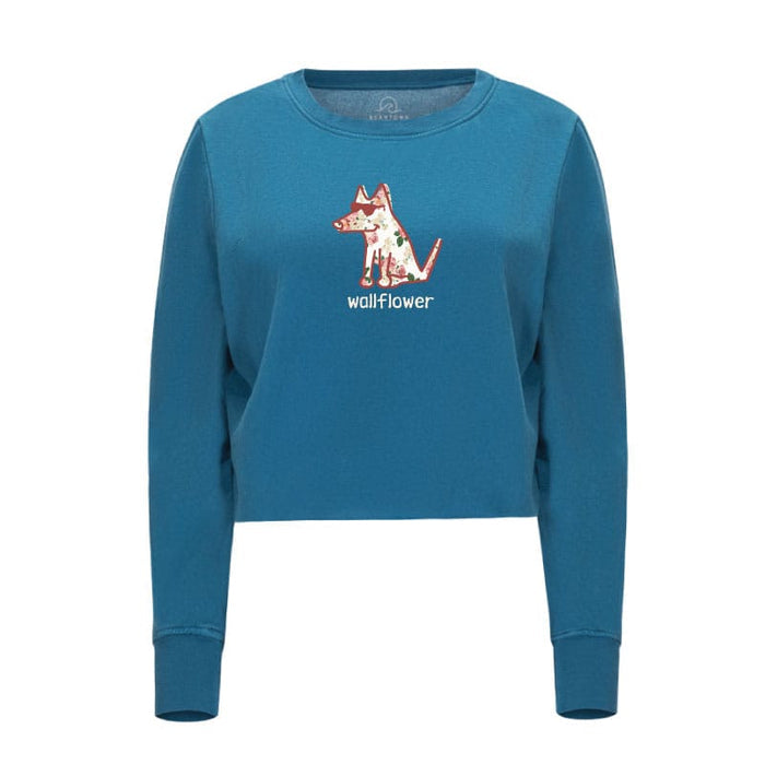 Wallflower Cropped Crewneck Sweatshirt