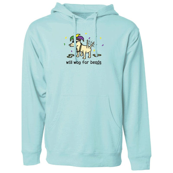 Will Wag for Beads - Sweatshirt Pullover Hoodie