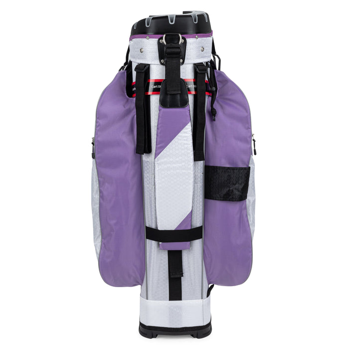 Women's Founders Club 3rd Gen Premium Organizer 14 Way Golf Cart Bag - Purple - carry strap