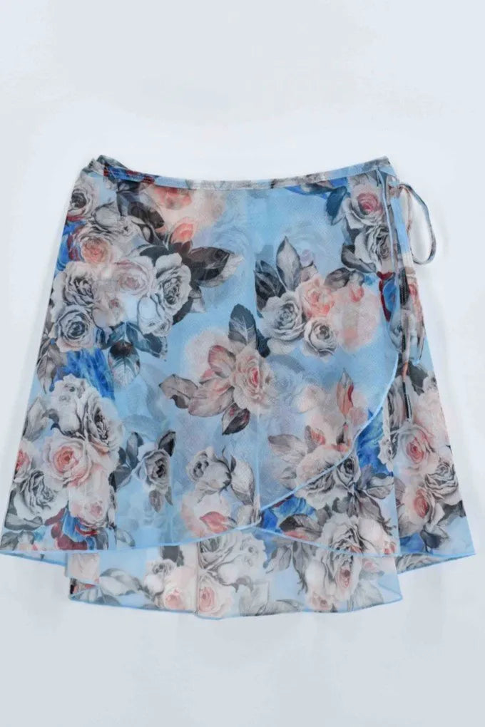 Wrap Skirt in Rose Garden · Day Bloom