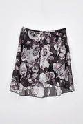 Wrap Skirt in Rose Garden · Night Bloom